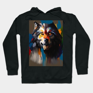 the old wolf Hoodie